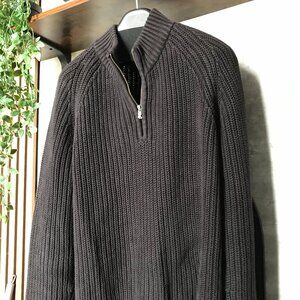 Ralph Lauren “Lauren” Heavy Cable Knit Quarter Zip – Size L